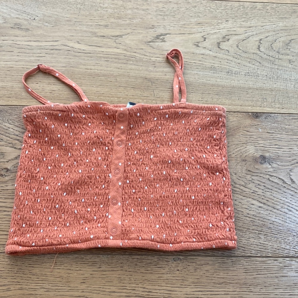 orange Roxy crop top